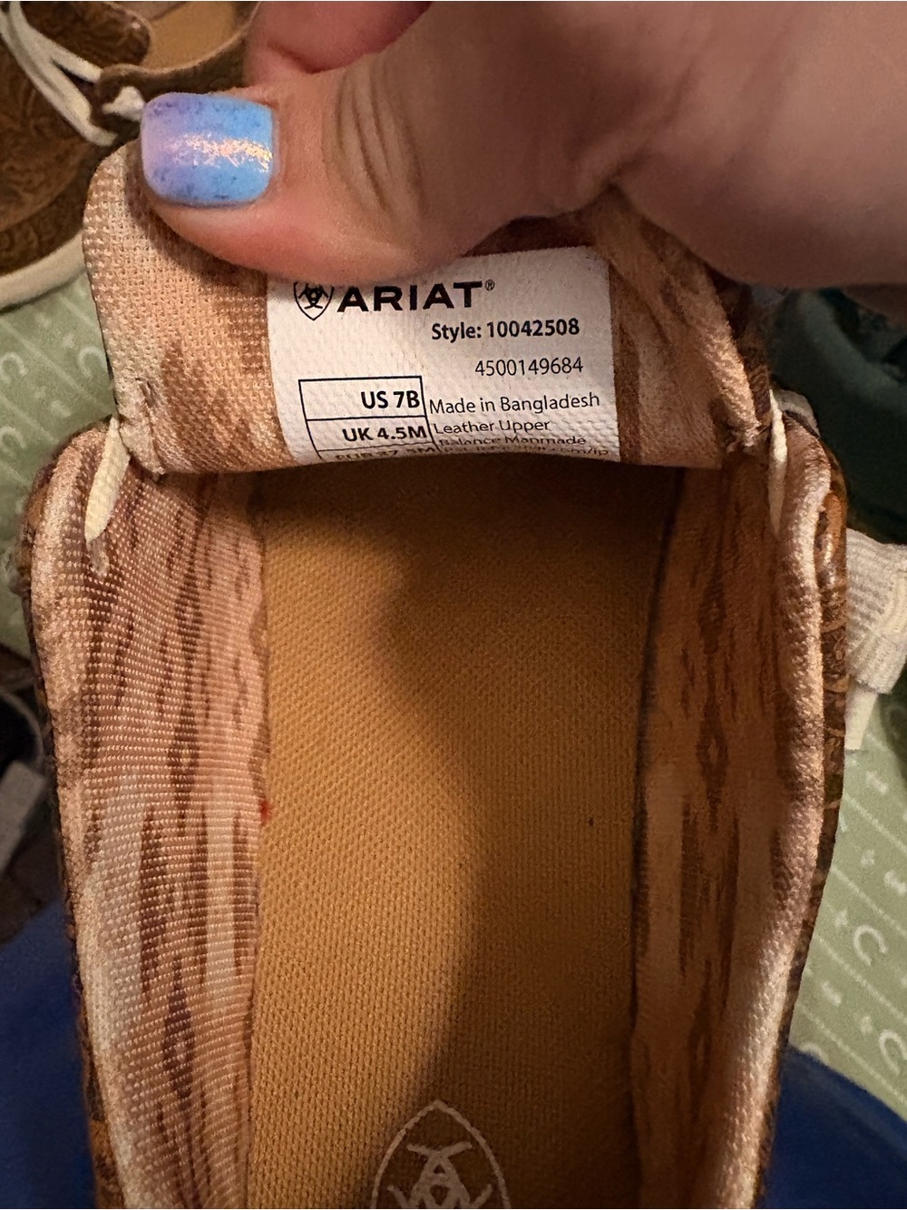 Ariat Tan Canvas Slip-On Sneaker
